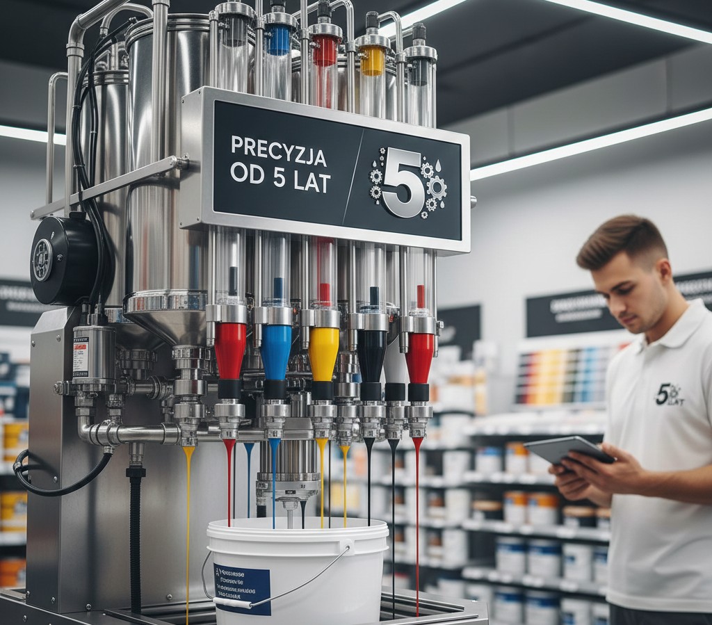 Mieszalnik farb w akcji