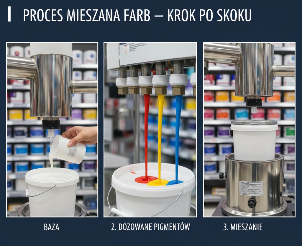 Próbki kolorów i palety